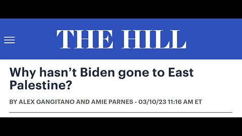 Joe Biden still hasn't visited East Palestine since finally saying he would