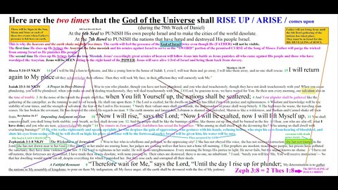 Two times that God shall RISE UP