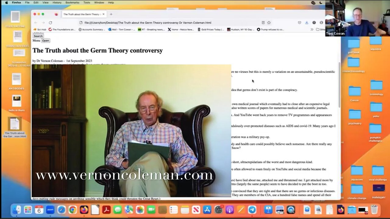 NUCLEAR ATOM & RESPONSE TO VERNON COLEMAN- 9/6/23 WEBINAR