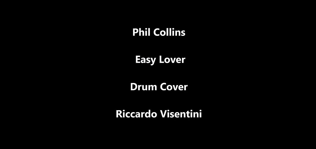 Phil Collins - Easy Lover - Drum Cover