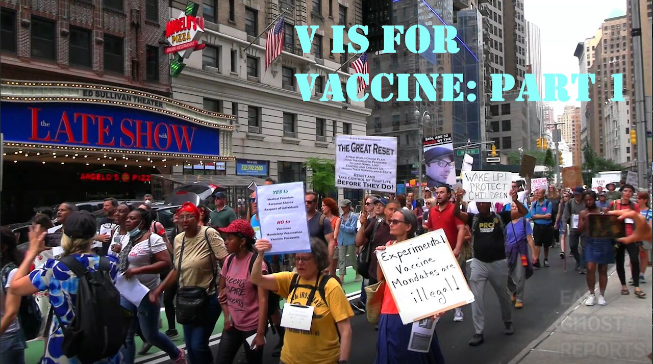 V IS FOR VACCINE: PART 1 - MARCH AND SPEECH COMPILATION - NEW YORK CITY - SPRINGSTEEN PROTEST