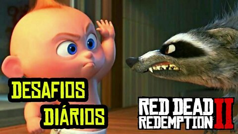 RED DEAD ONLINE DESAFIOS DIÁRIOS QUININAS SELVAGENS, GUAXINIM E DICAS