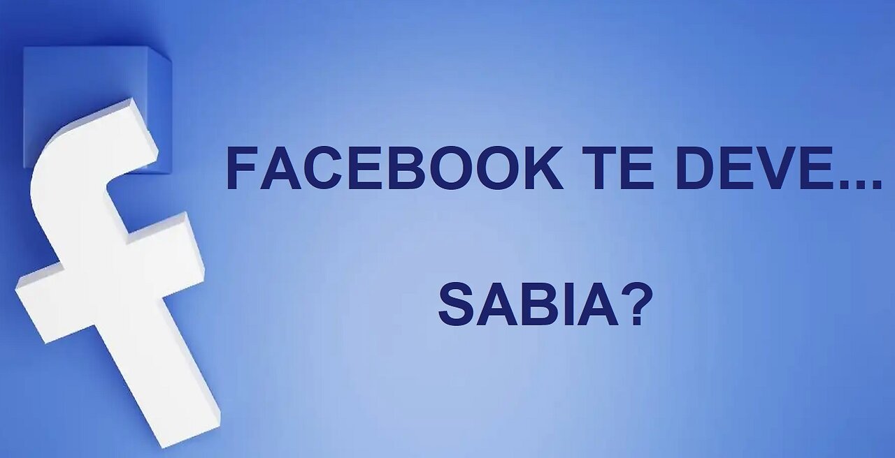 Facebook te deve?