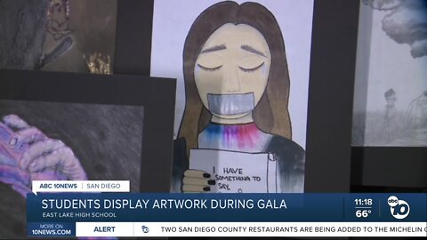 Eastlake High students display artwork during annual gala