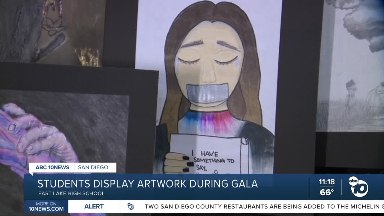 Eastlake High students display artwork during annual gala