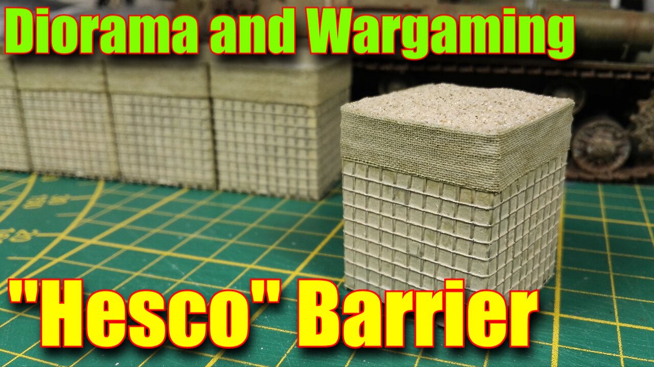 Building Insane Hesco Barriers for Models and Warhammer 40k Dioramas!