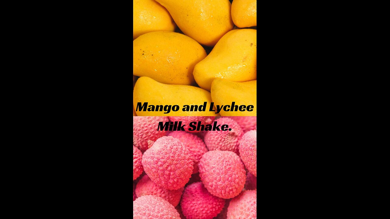 High Protein Mango and Lychee milk shake.