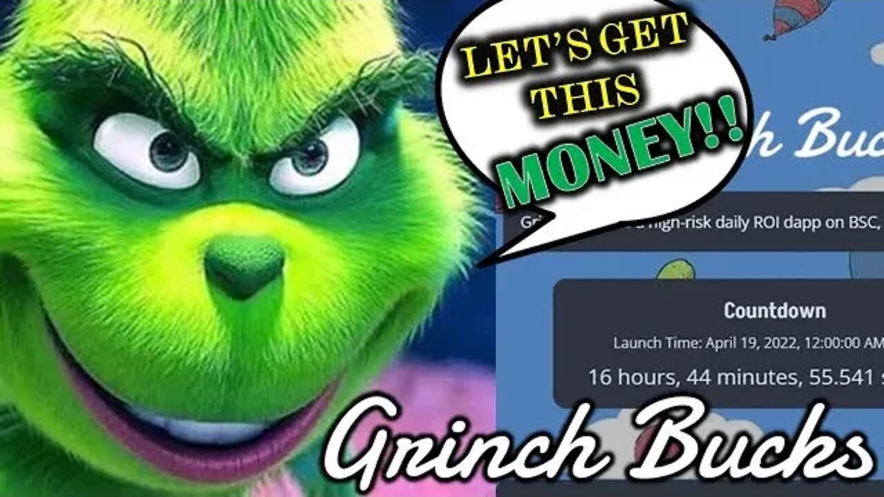 BRAND NEW DEGEN PLAY IN THE CHAMBER💥****🔫 GRINCH BUCKS 8% DAILY BY DRIP Fi App DEV BABY GRINCH!!!