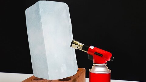 ICE VS 3,000 DEGREE GAS TORCH