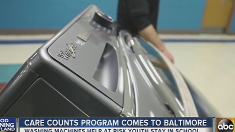 Care Counts program brings washing machines to Baltimore schools