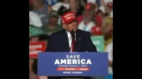 Trump Rally Rain Moment In Miami, FL Sunday 11/6/2022