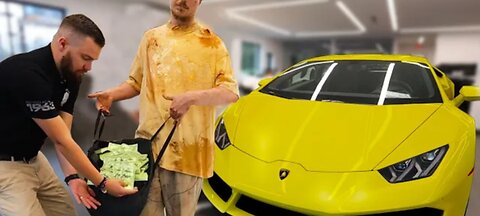 Homeless Man buys A Lamborghini mr beast