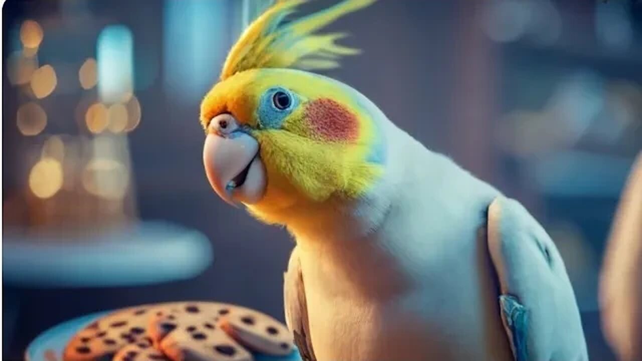 cockatiel singing cookie song 🎵 🎶