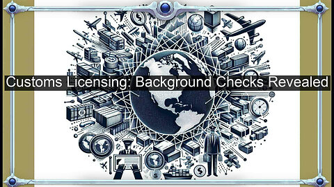 The Role of Background Checks in Customs Broker Licensing