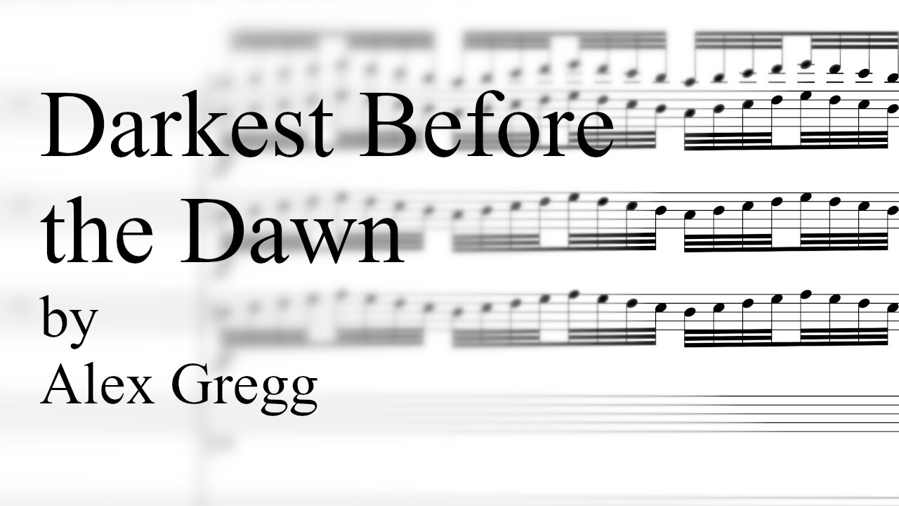 Darkest Before the Dawn - Alex Gregg