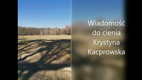 Wiadomość do cienia - Krystyna Kacprowska