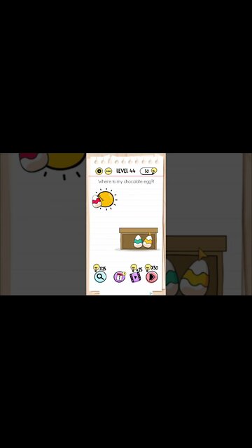 Brain Test Tricky Puzzles Level 44 Where is my chocolate egg?!
