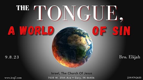 THE TONGUE, A WORLD OF SIN