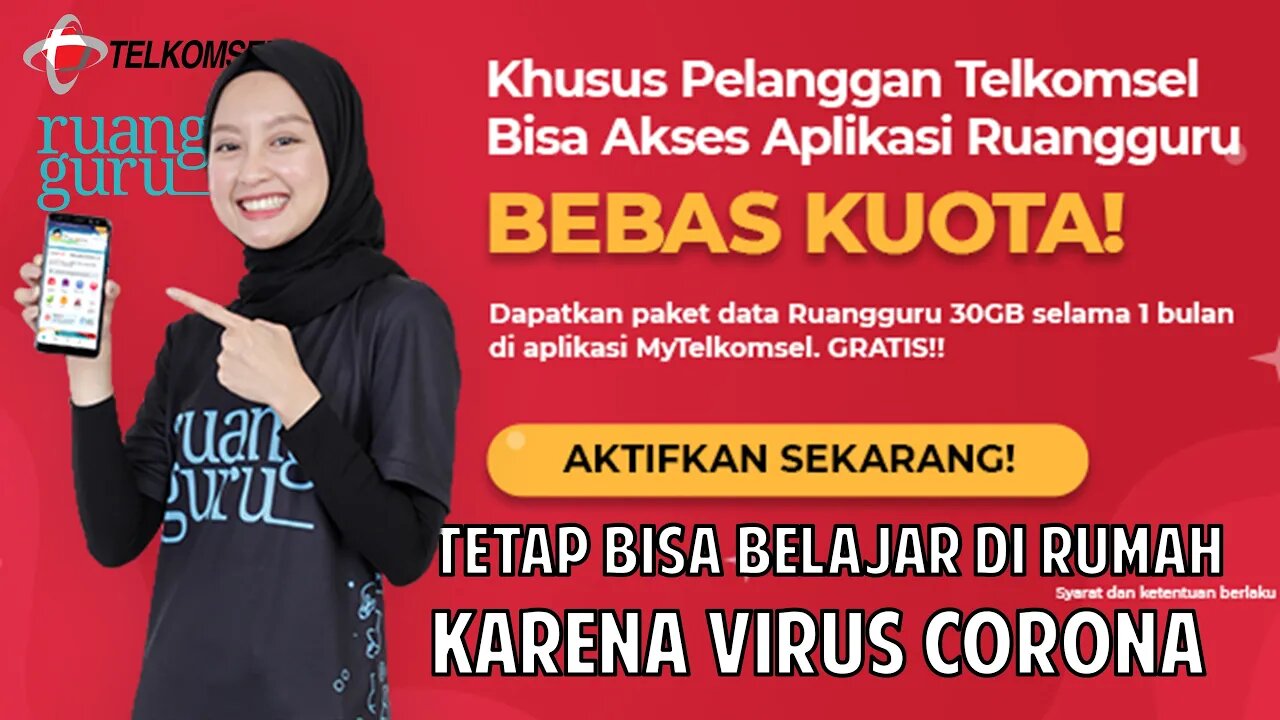 Ruang Guru Gratis Untuk Belajar di Rumah Karena Virus Corona