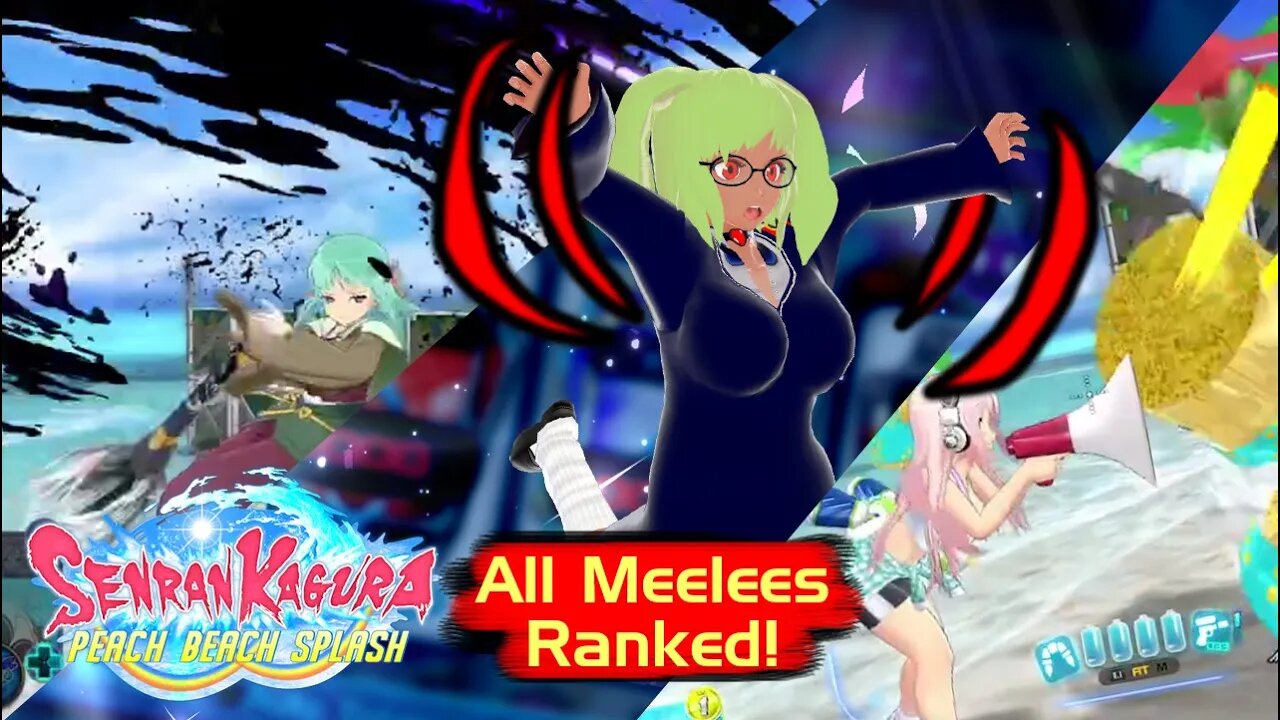 [Senran Kagura: Peach Beach Splash] Melee Attack Tierlist! (Happy Oppai Day!)