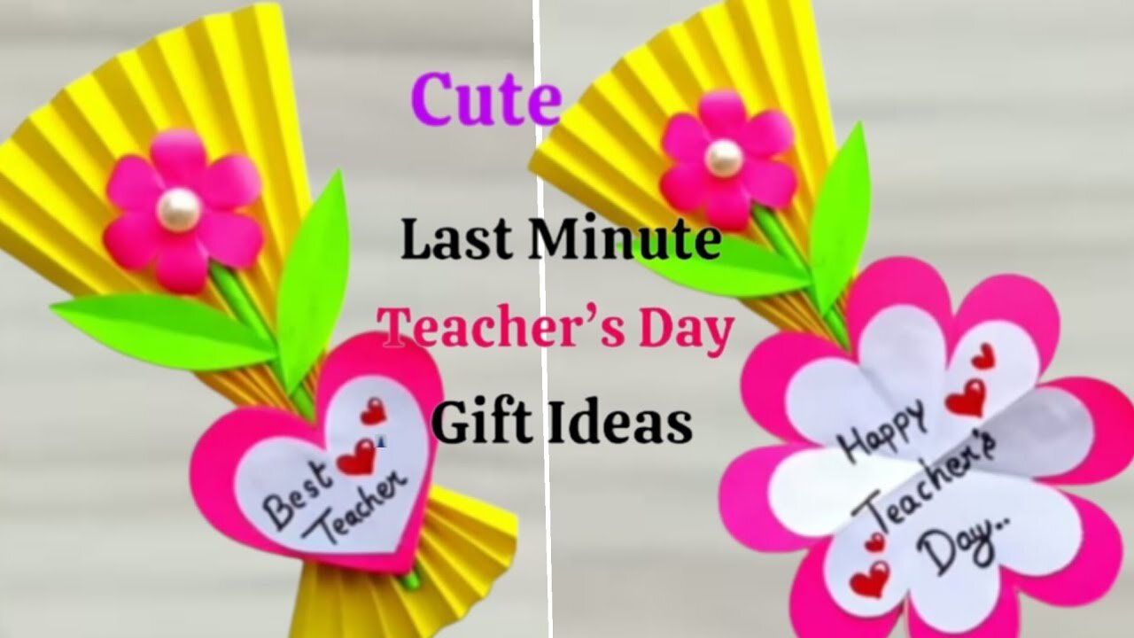 So Cute Teacher's Day Gift Idea / DIY Happy teacher's day card / How to make a teacher's card