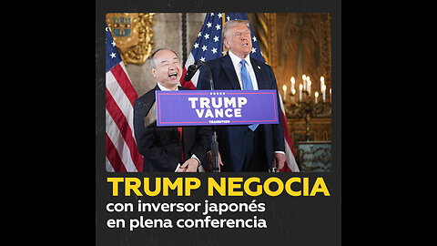 Donald Trump negocia 200.000 de dólares en plena conferencia de prensa