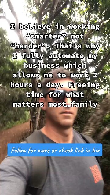 Work smarter not harder