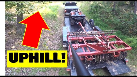 Ford F250 Super Duty 6.7 Diesel hauling equipment UPHILL FAIL & Kentucky land day trip fun! Part 1.