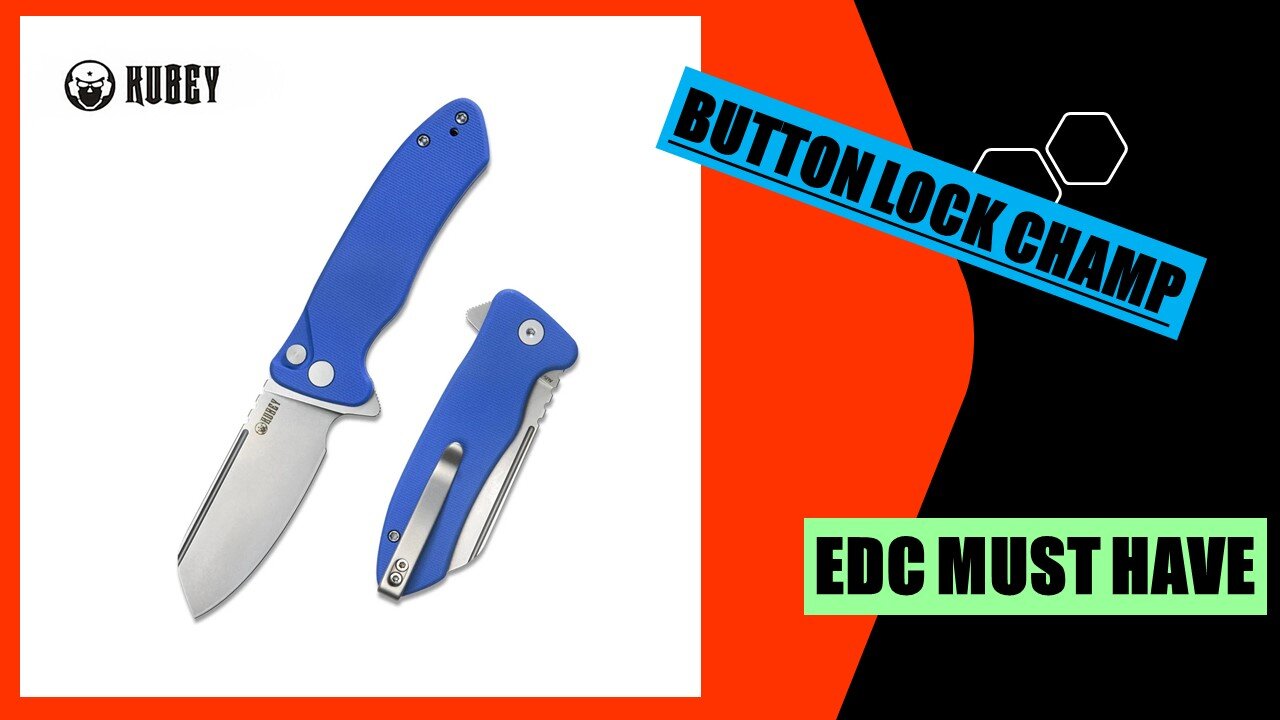 KUBEY CREON BUTTON LOCK FOLDING KNIFE