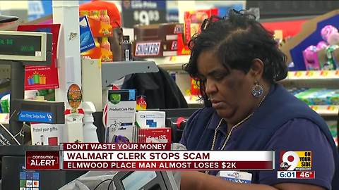 Hero Walmart clerk stops scam, saves Christmas