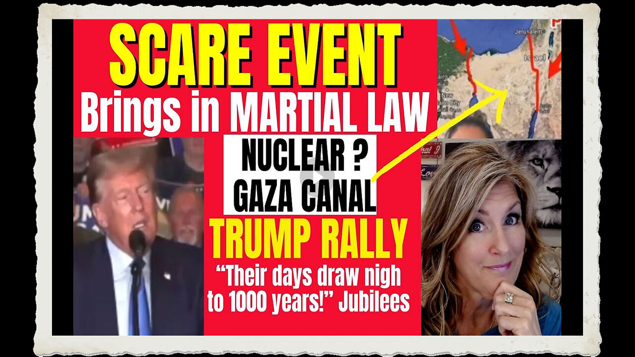 Scare Event Brings in Martial Law - Trump Rally- Live 1000 Years! 11-12-23