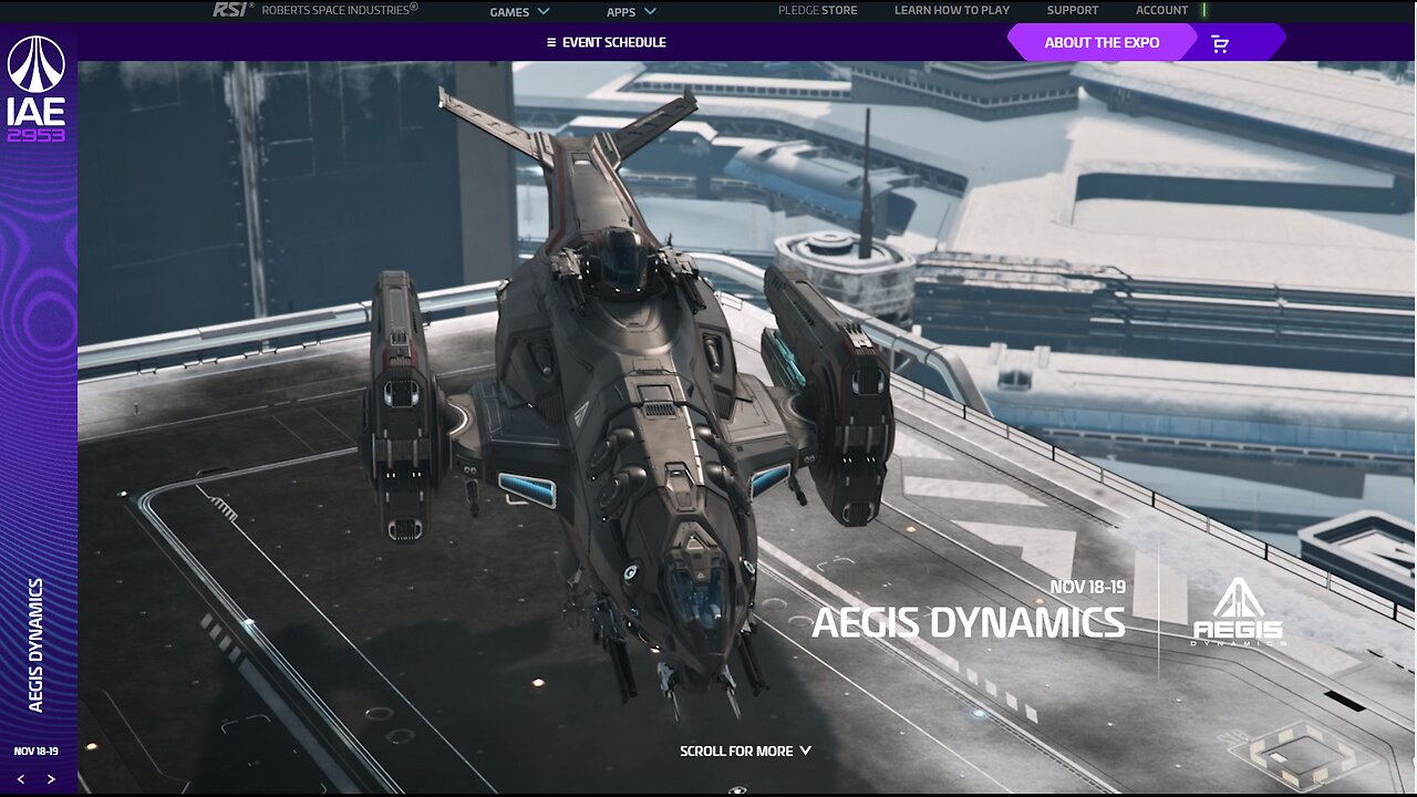 🍀Star Citizen Intergalactic Aerospace Expo 2953 den 2_3 AEGIS 🍀