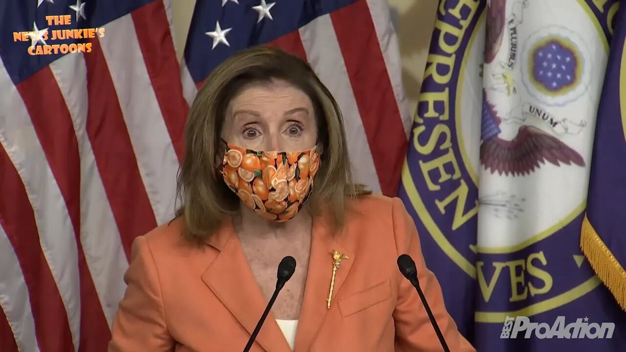 Unhinged Pelosi threatening to remove Trump using 25th Amendment.