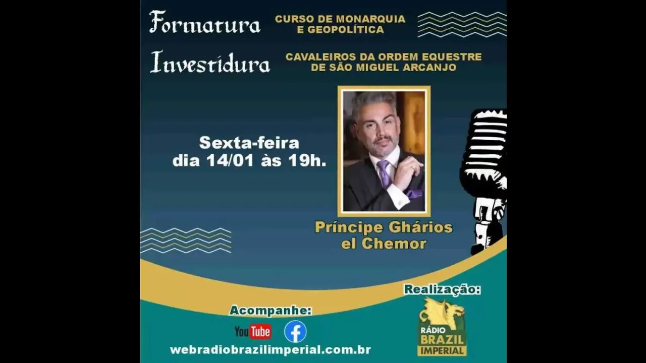 Dia 13/01 - sexta - Príncipe Gharios El Chemor - Formatura do curso de monarquia e Geopolítica