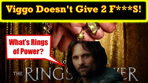 Viggo Mortensen Couldn't Care Less About The Rings of Power and It's Glorious!