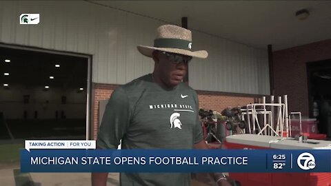 Michigan State opens football practice