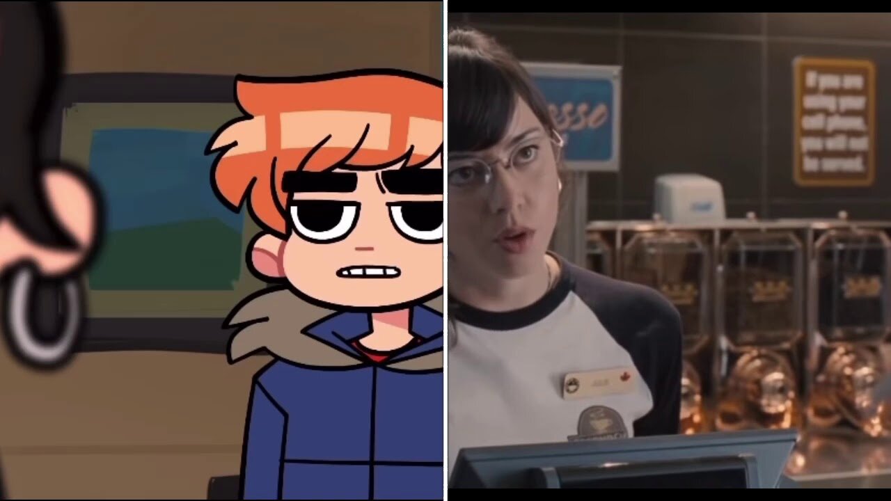 Scott Pilgrim Anime vs Movie new