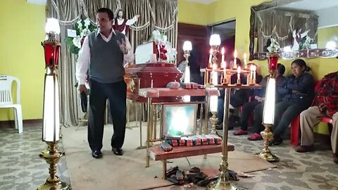Culto en el velorio del sobrino de nuestra Hna Teresa Juarez