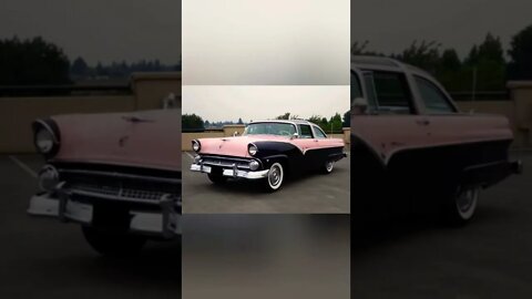 1956 Ford Pink and Black
