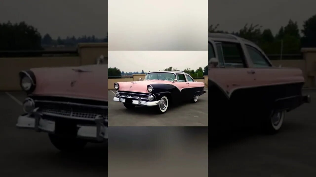1956 Ford Pink and Black