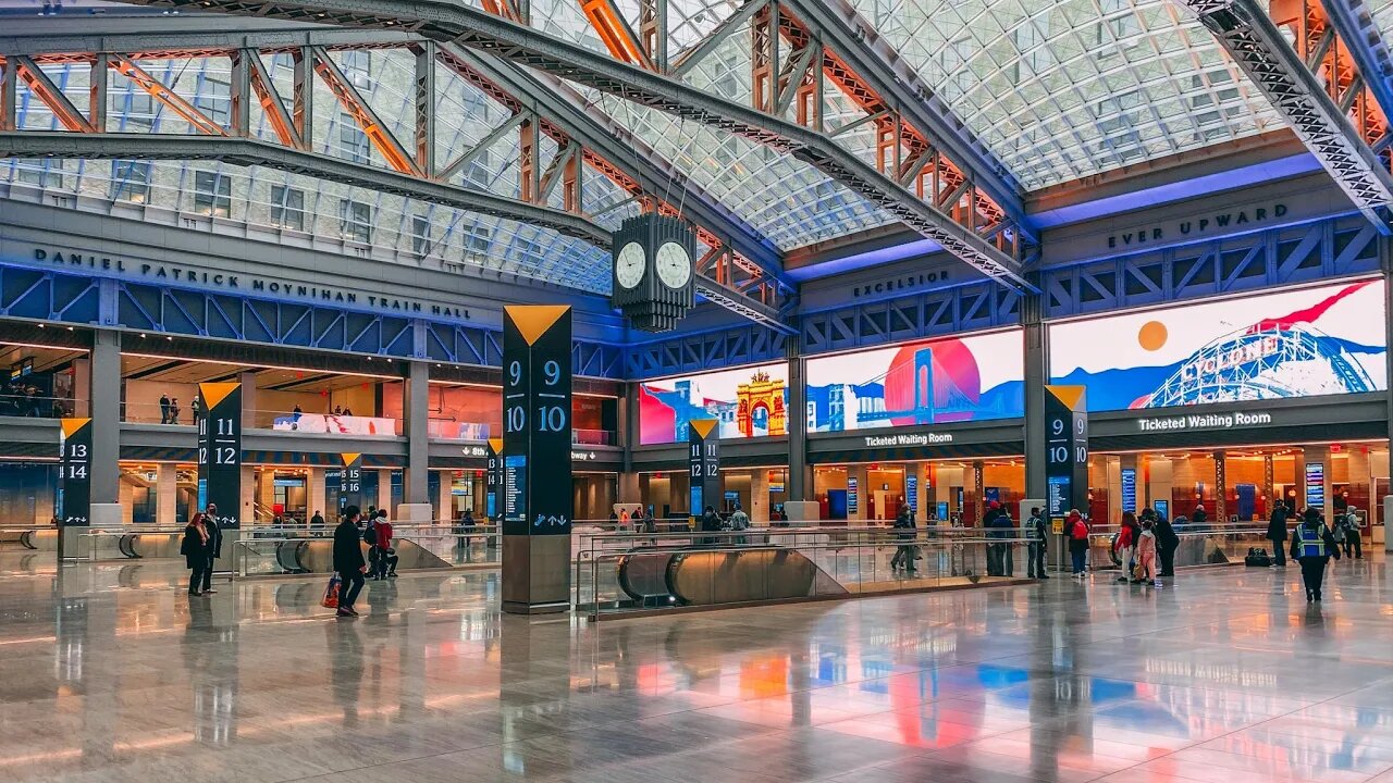 Moynihan Train Hall: Penn Station's Newest Addition (4K Binaural-Audio ASMR Walk)