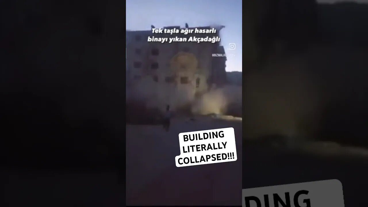 BUILDING LITERALLY COLLAPSED!!