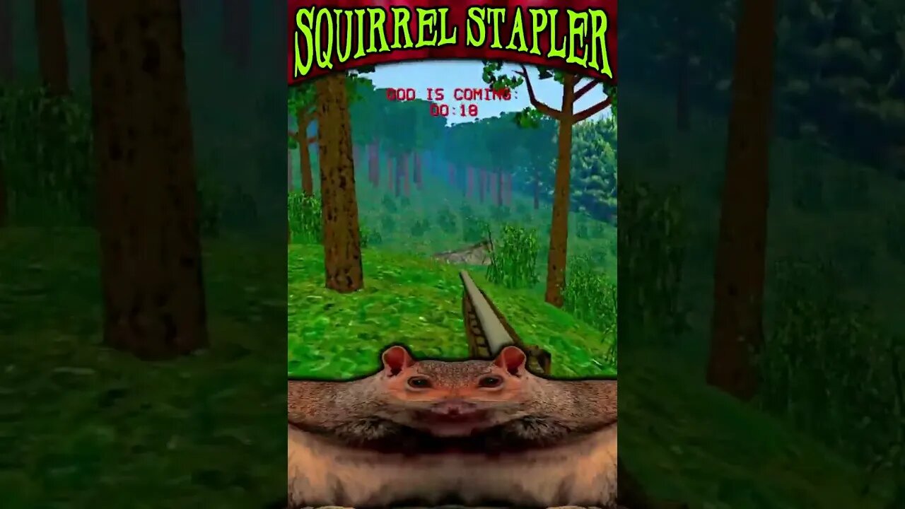 The End of Squirrel Stapler when God Comes | Squirrel Stapler #shorts #gaming #horrorgaming