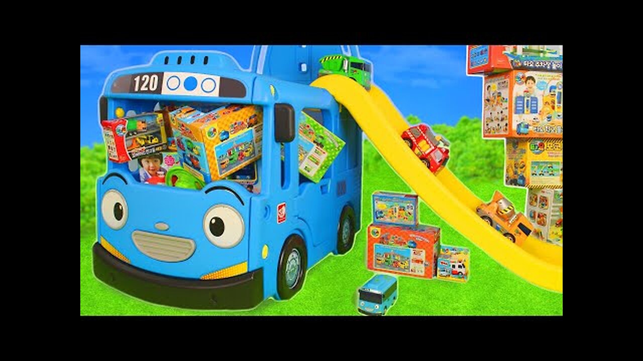 Tayo the Bus Toy Vehicles for Kids!!!