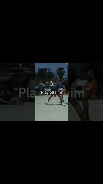 "Play OFF HIM" ... Craftiest Guard In Park Basketball😮