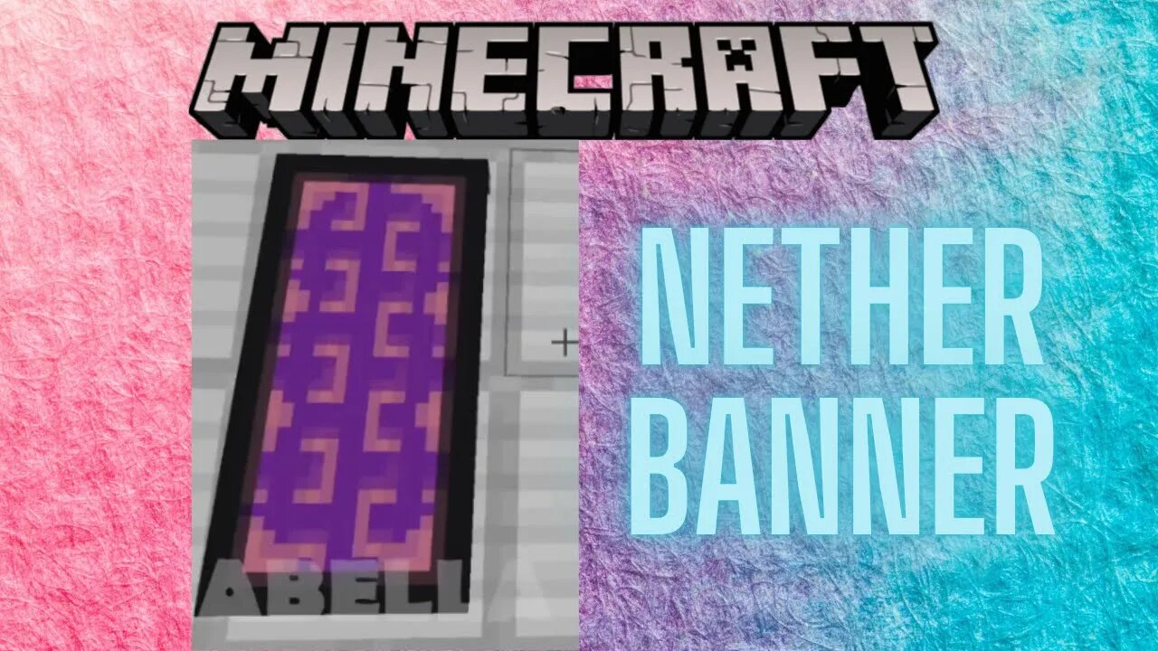 Minecraft: Nether Portal Banner