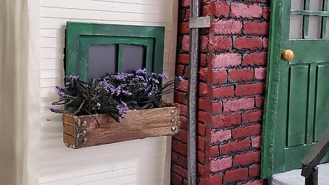 Crayon and Rope Flowers in a Miniature Flower Box