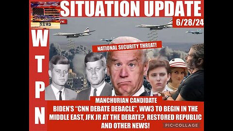 SITUATION: Manchurian Candidate Biden's 'CNN Debate Debacle' WW3 To Begin in The Middle East