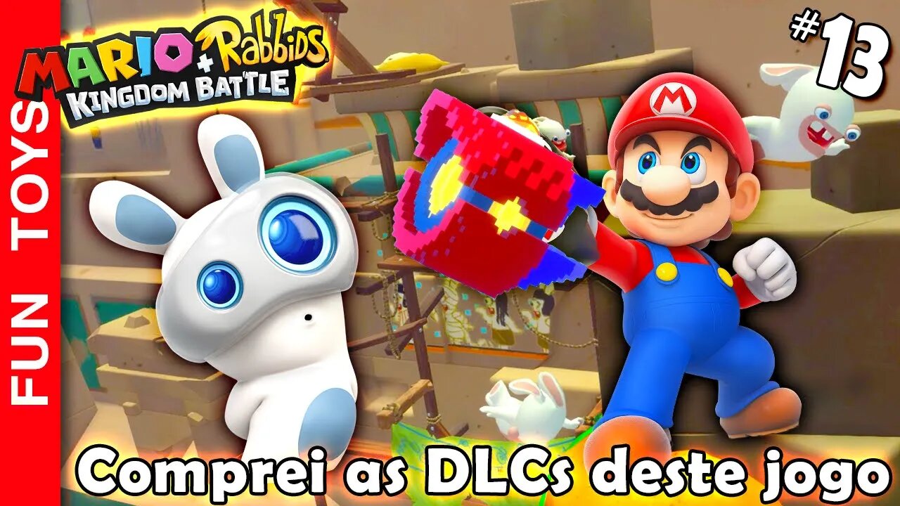 Mario + Rabbids Kingdom Battle #13 - Comprei as DLCs do jogo! Tem ARMAS NOVAS e uma Campanha Inteira