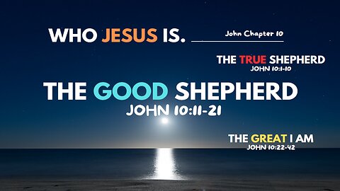 The True Shepherd - John 10:1-10